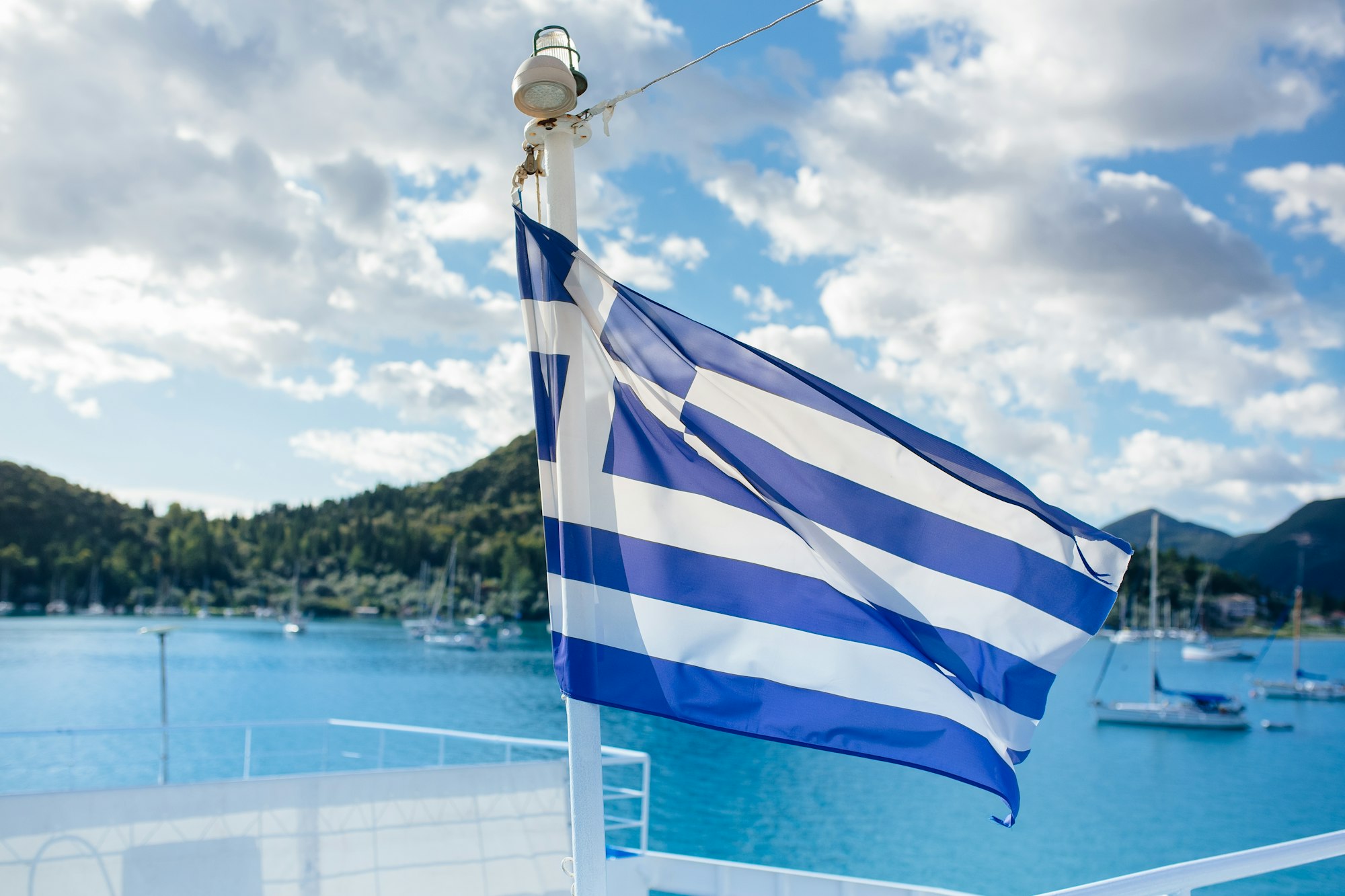The flag of Greece
